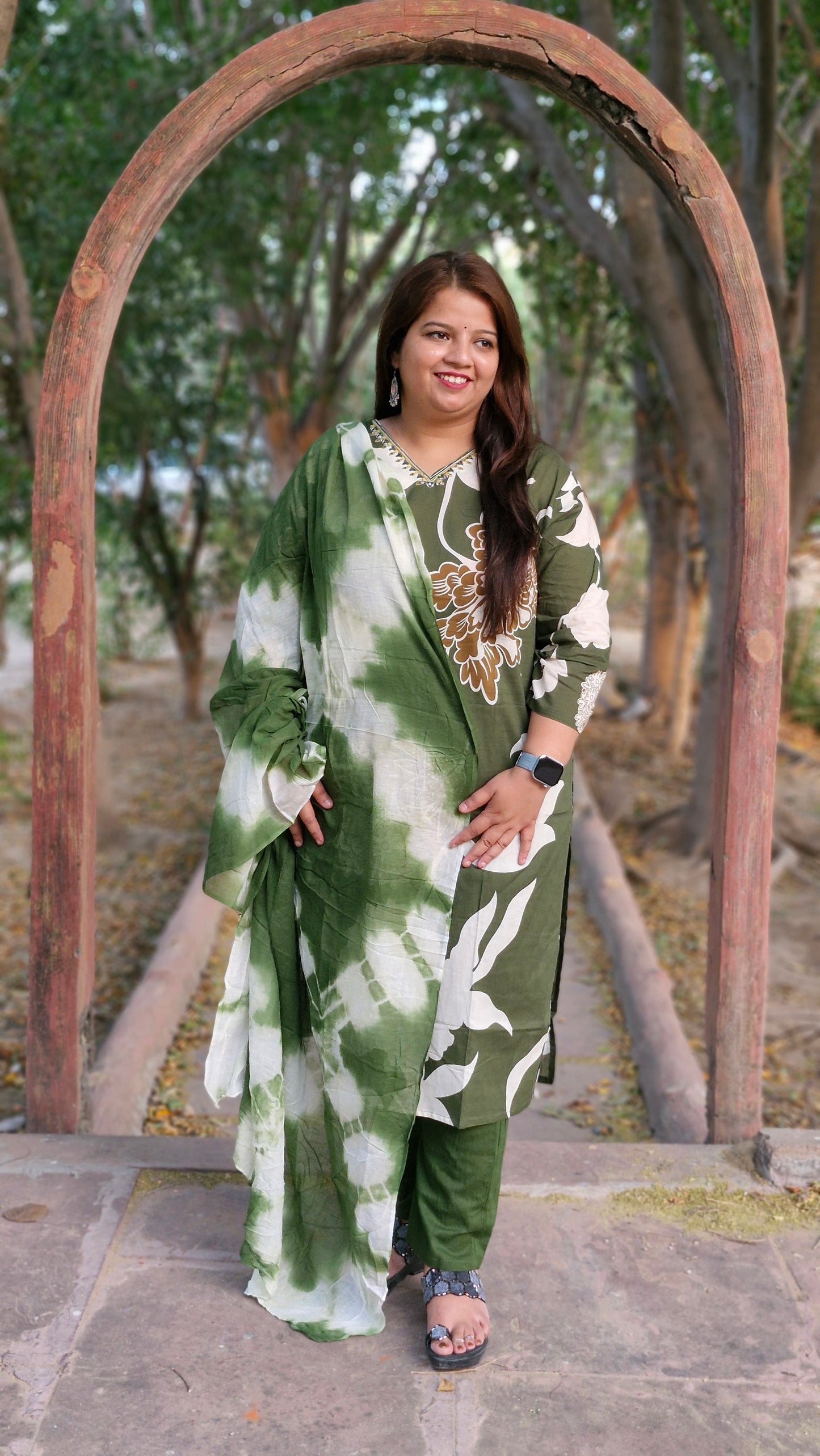 Bloom Cotton Printed Suit Set