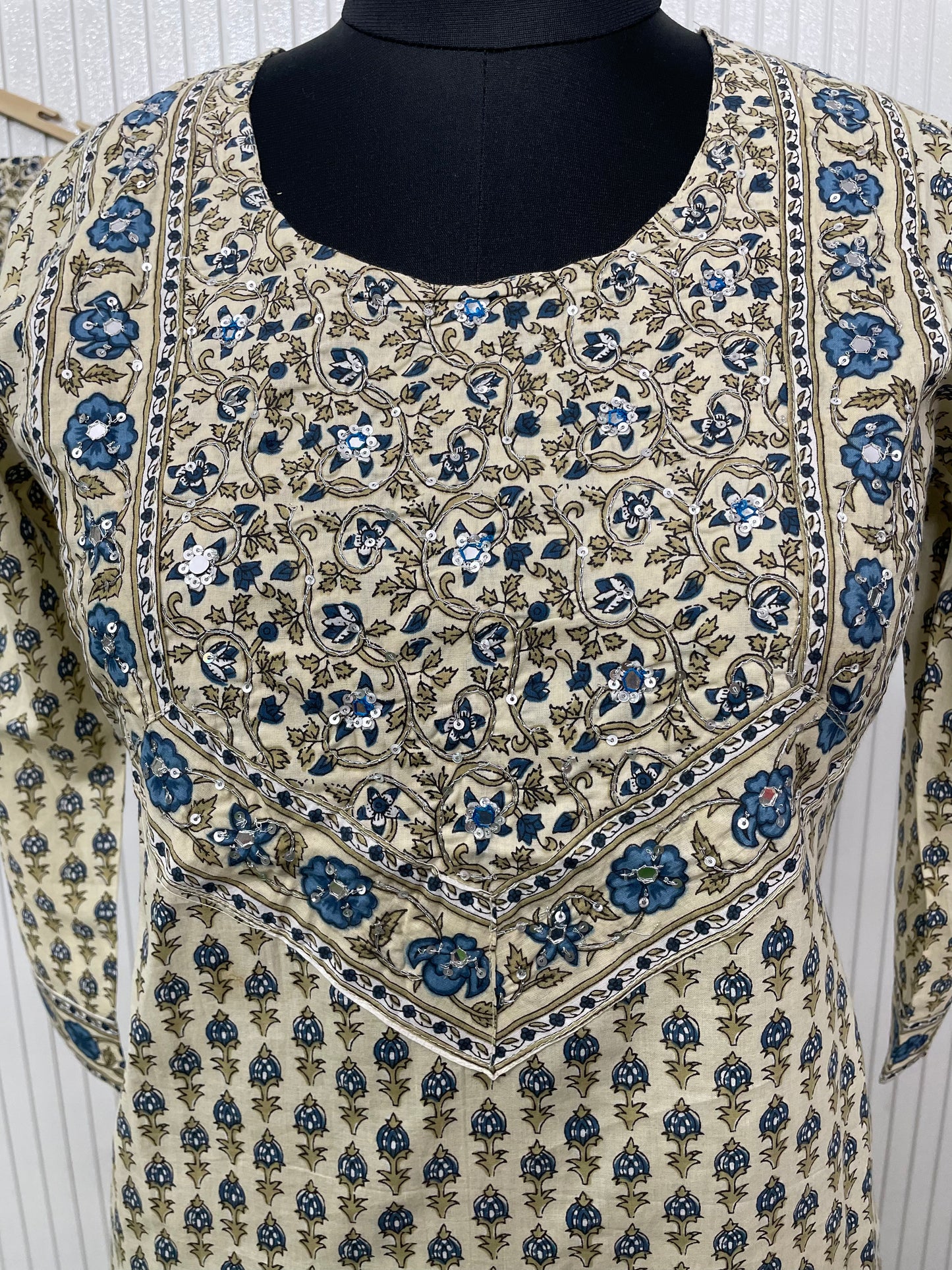 Zehra Block Print Cotton Ensemble