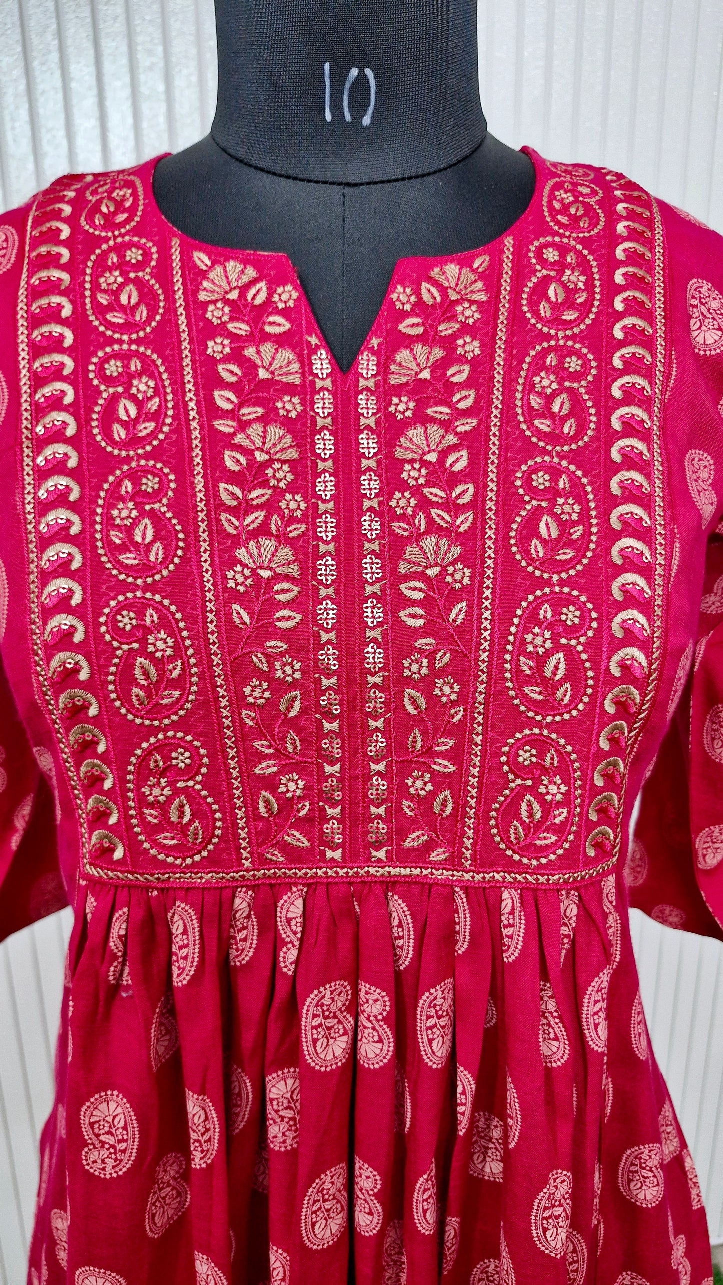 Magenta Bloom Printed Anarkali Suit Set