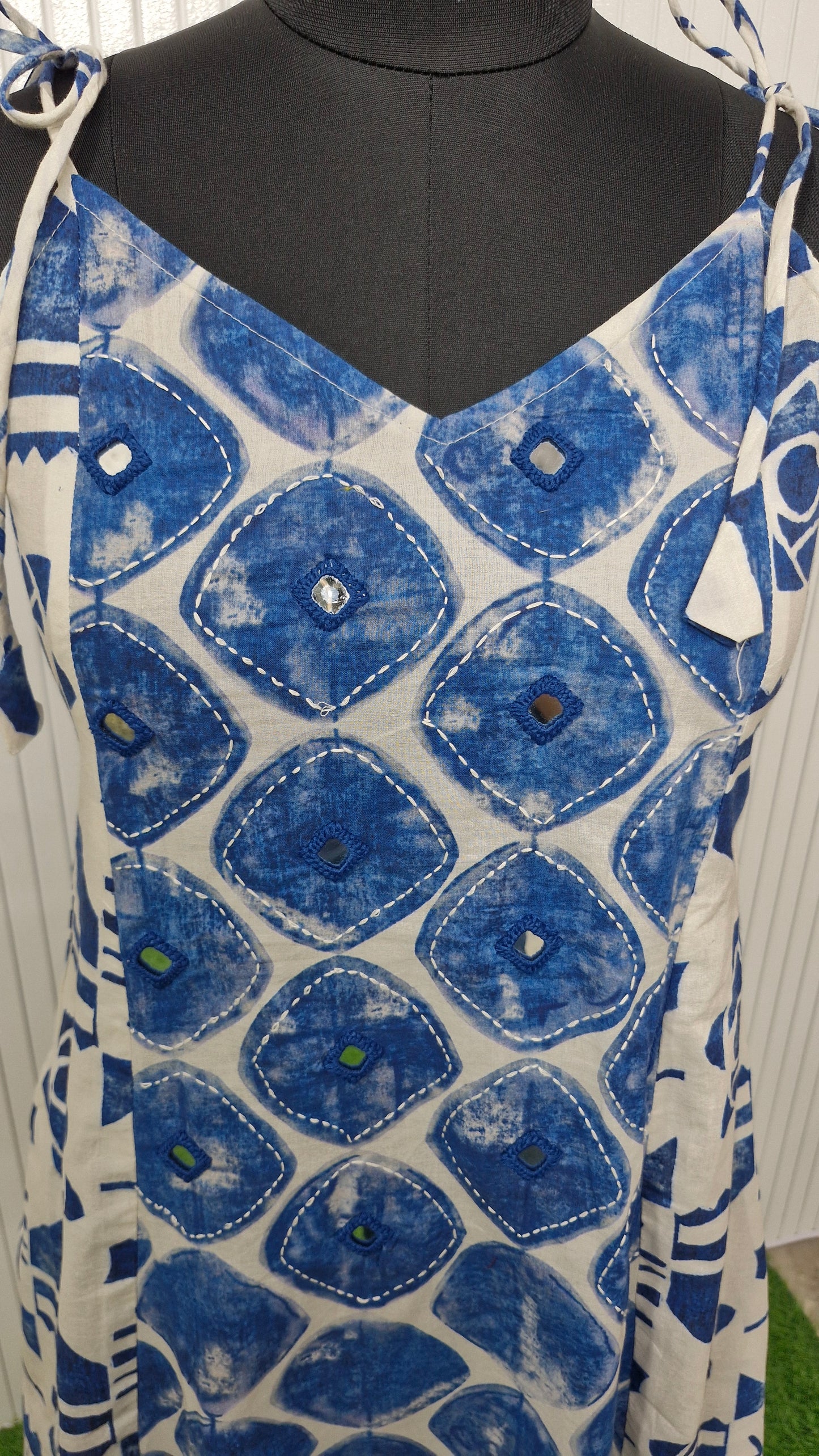 Indigo Symphony Spaghetti Kurta Set