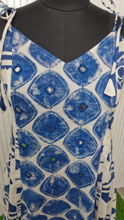 Indigo Symphony Spaghetti Kurta Set